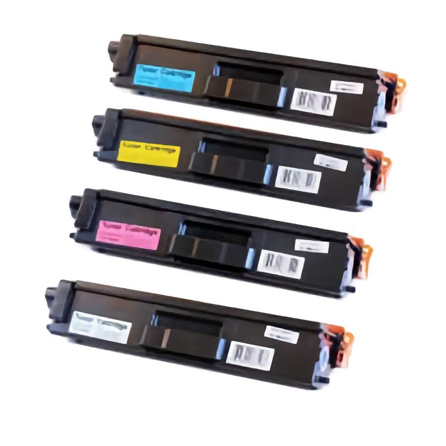 Set for 4 Brother toner cartridges TN433bk TN433c TN433m TN433y