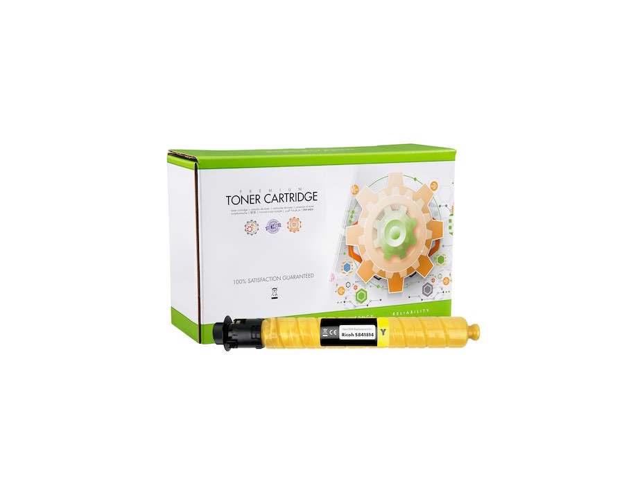 Ricoh 841814 Premium Toner Cartridge 18K Yellow premiumtoners.com